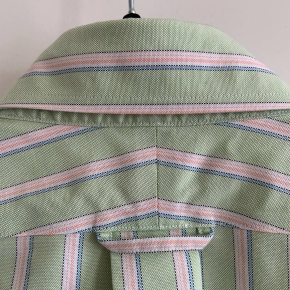 Lands' End 15.5x35 Tailored Fit Supima No Iron Oxford Button Up - Picture 6 of 10